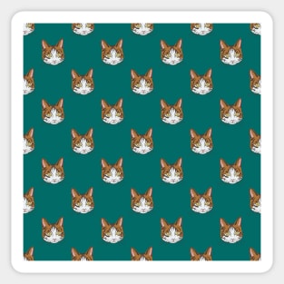 Cat Head Pattern Sticker